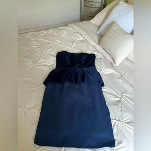 Vera Wang Strapless cocktail dress.